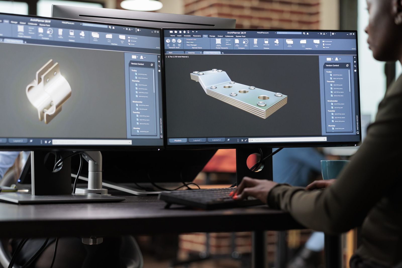 Progettazione CAD 3D di un componente